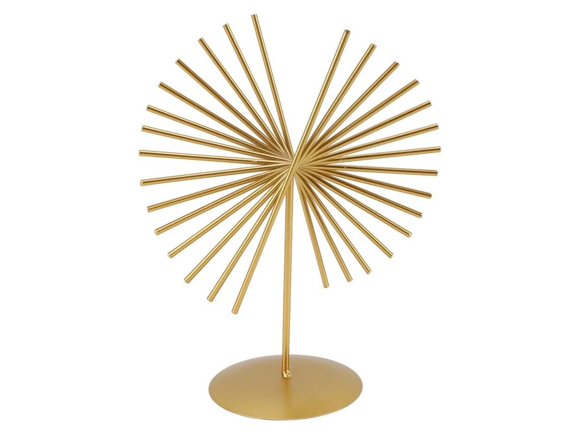 Rebe-adorno Escultura Abstracta De Metal Com Linhas Geométricas E Base Para Sala De Estar E Escritório Luxuoso Leve