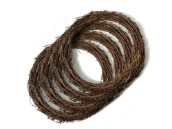 4 Coronas De Vid Natural De 30 Cm Para Manualidades, Navidad, Bodas Y Decoración De Paredes.