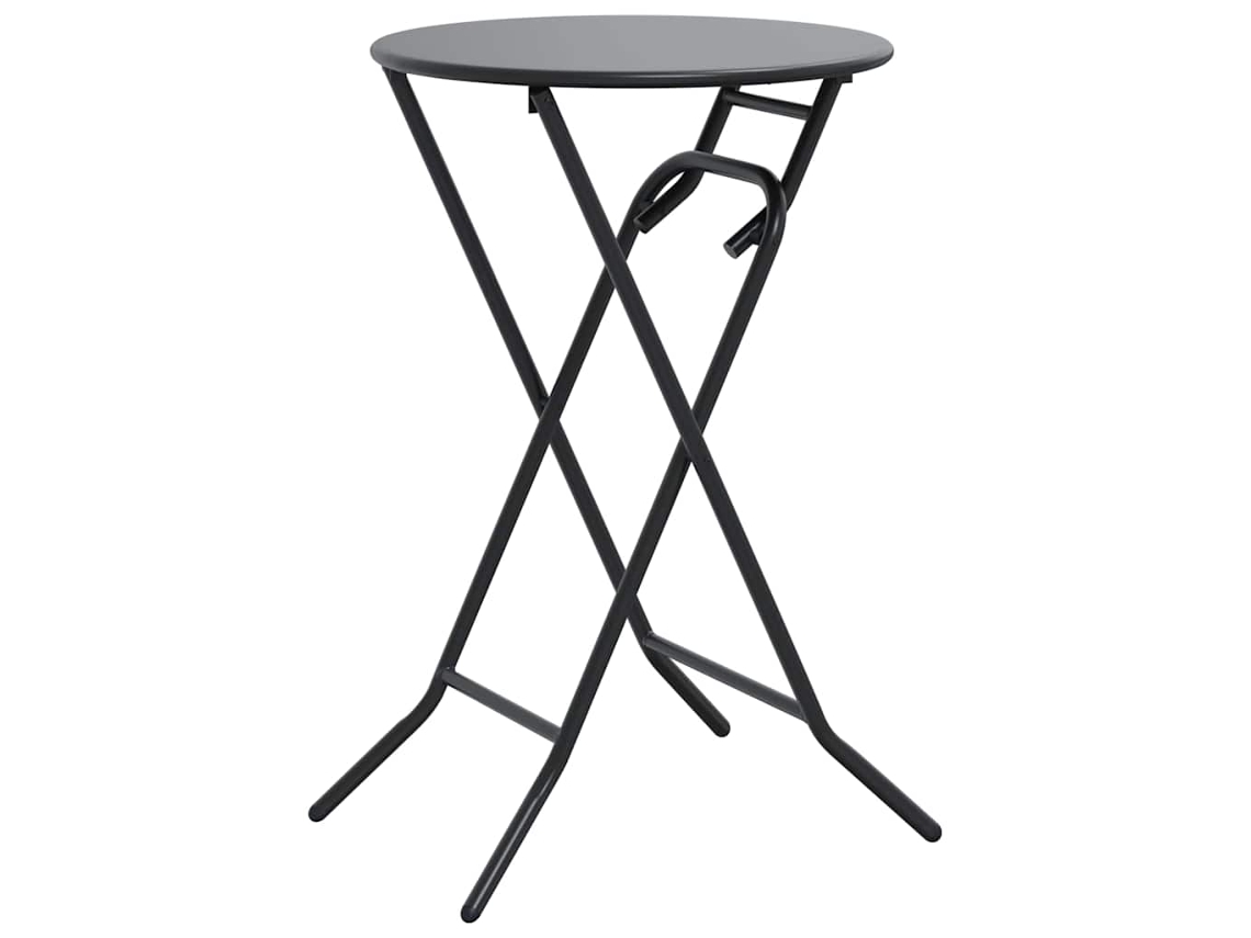 Mesa de jardín antracita 50 x 50 x 72 cm Metal MAISON EXCLUSIVE