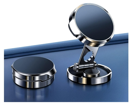 Soporte Teléfono Coche Rotación Un Segundo Compatible Gps Todos Los para Apple, Lg, Samsung CHRONUS Negro