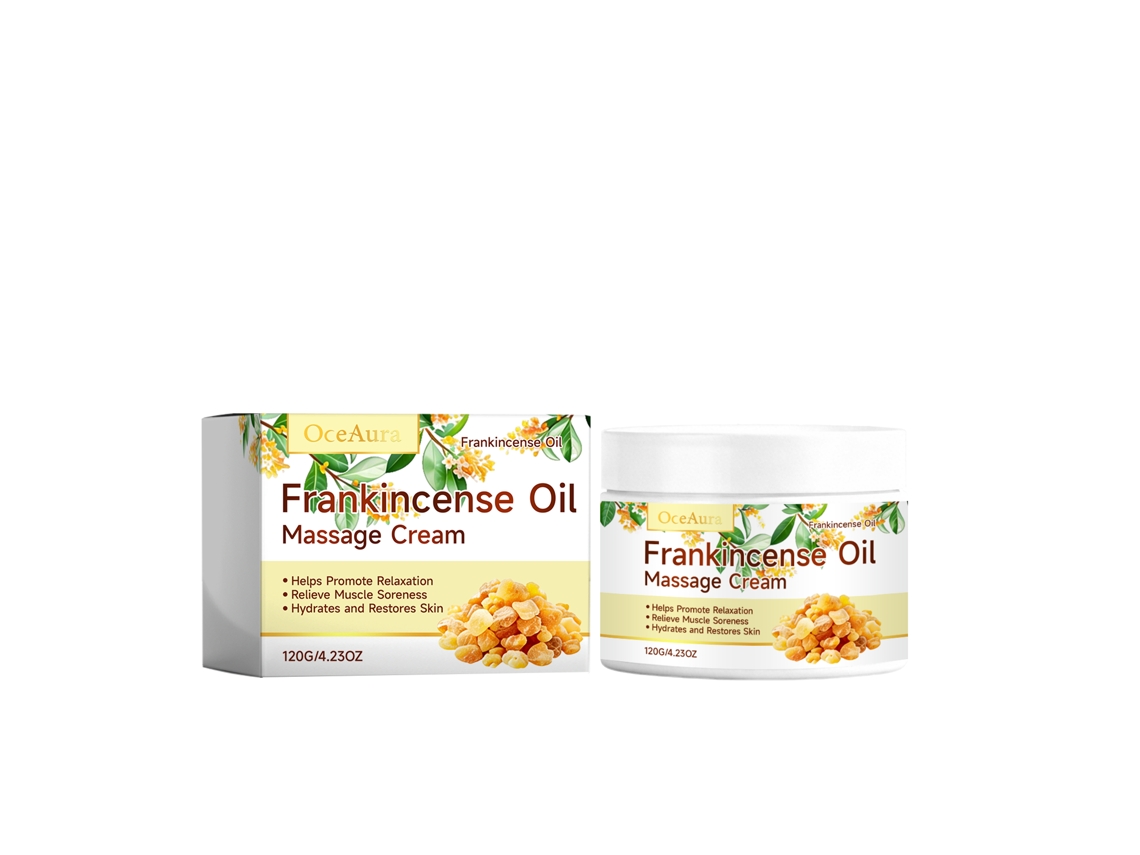 Crema de masaje con aceite esencial de incienso