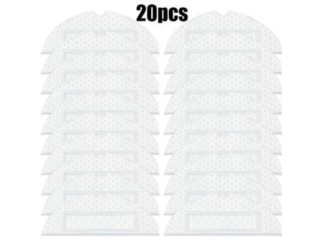 20 piezas de paño de fregona para Roborock S7, fregona desechable, trapo, vibración, mopa seca y húmeda, Robot aspirador, fregonas para accesorio d...