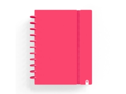 Cuaderno INGENIOX A4 Rayado 80Hj 100G Foam C/Goma Elástica Rojo 66024012