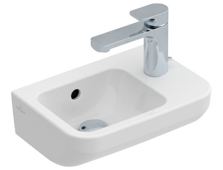 Lavabo Villeroy und Boch Lavabo de mano Architectura 437336 360x260mm, cuadrado, agujero para grifo a la derecha, blanco