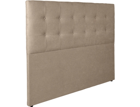 Cabecero DHOME Capitoné (Marrón - Tela y Polipiel - 105 x 8 x 120 cm)