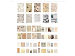 100 pegatinas vintage para scrapbooking, papel, decoupage, manualidades y bricolaje.