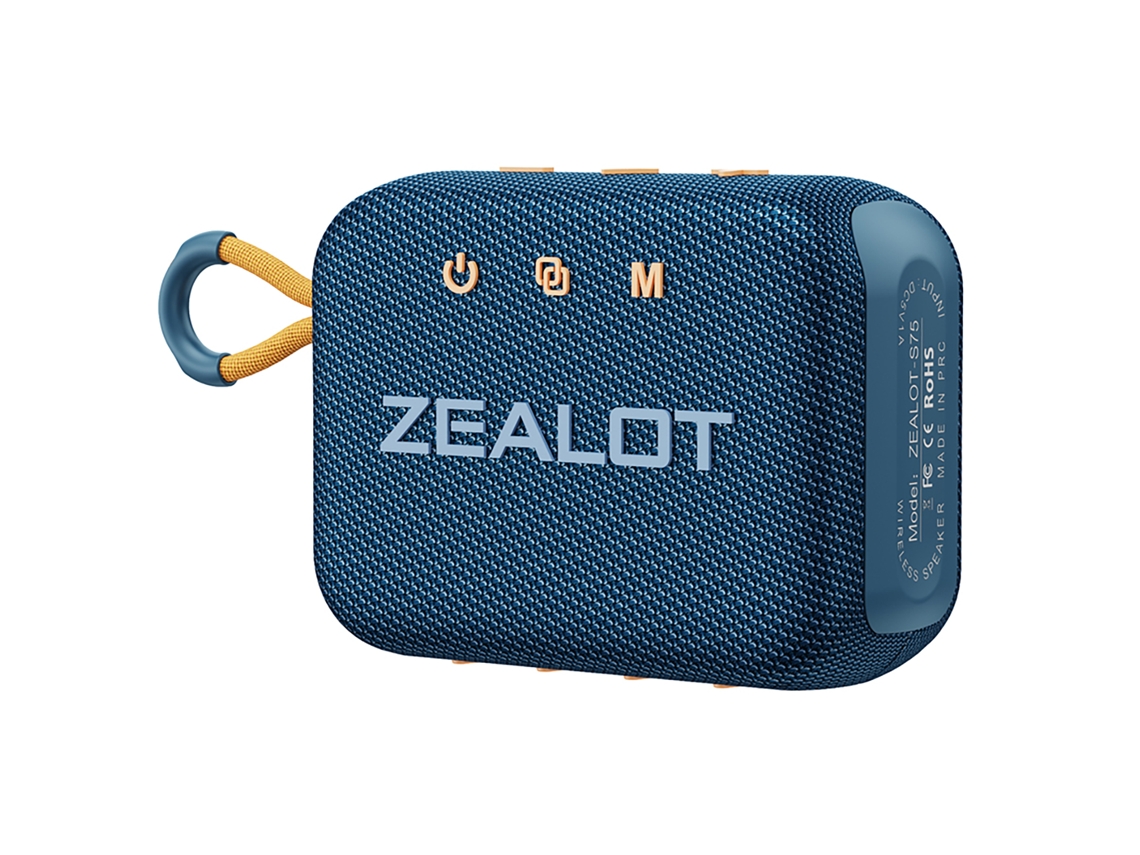 Altavoz Bluetooth Portátil Zealot S75 5.2, Resistente Al Agua Ipx6, Sonido Envolvente De 10 W Para Camping Y Ciclismo.