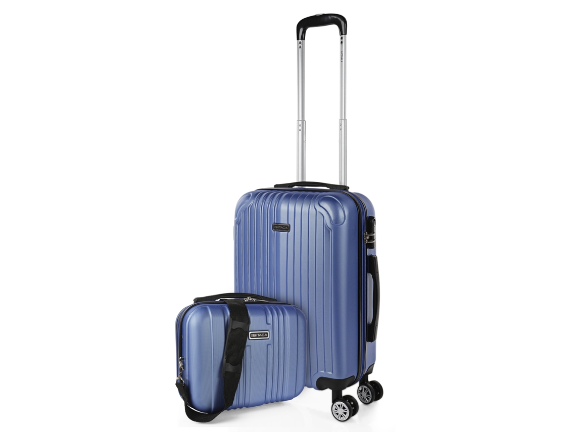 Maleta Abs Pequeña ITACA Sevron azul zafiro (38X55x20 Cm - 38L)