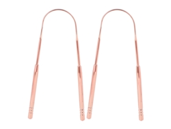 KOFIHETY 2 piezas Limpiador de lengua acero inoxidable forma U para higiene oral