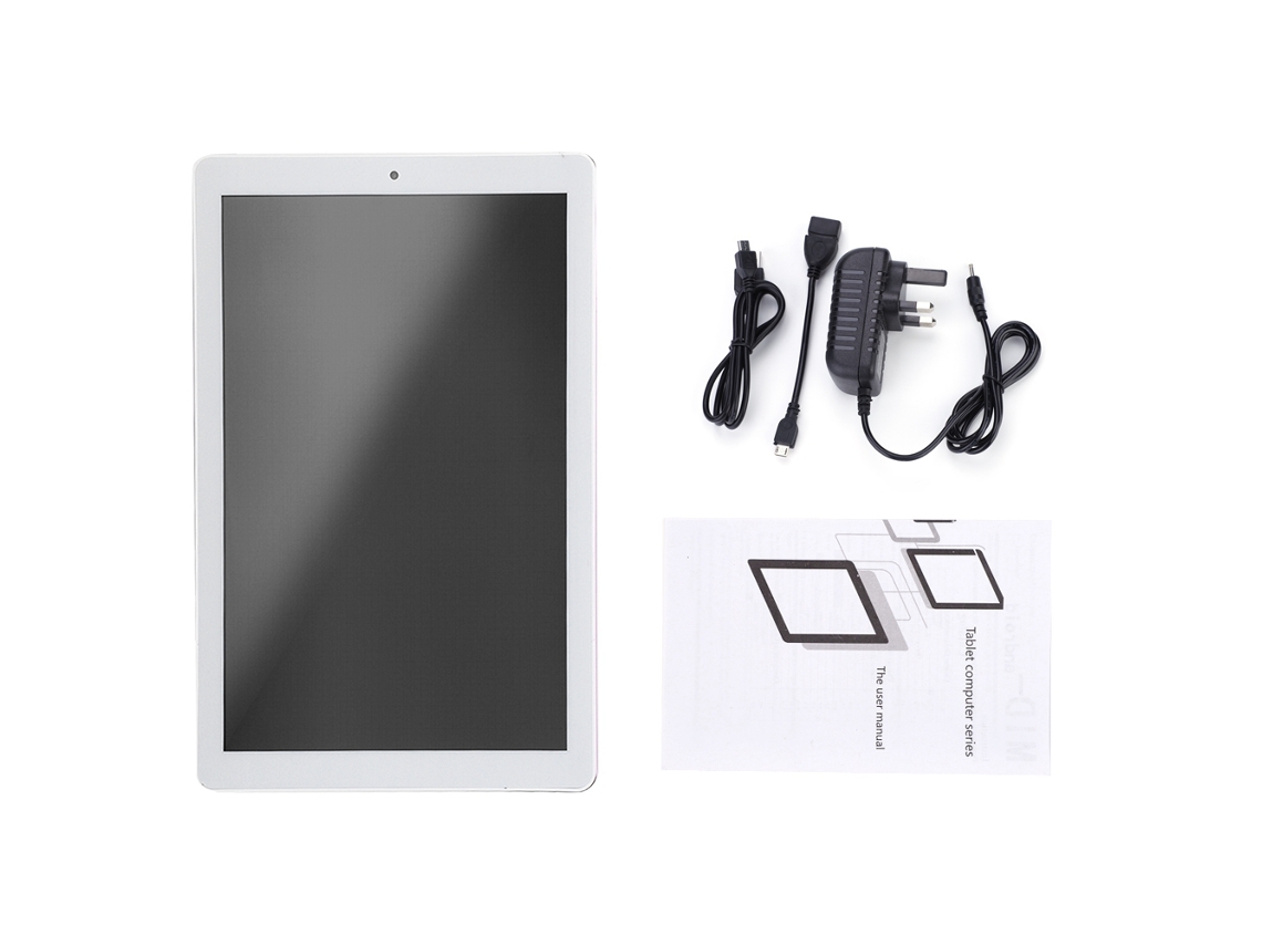 Tableta Android de 10 pulgadas, 1 GB de RAM, cámara dual, Wi-Fi/Bluetooth, color oro rosa claro