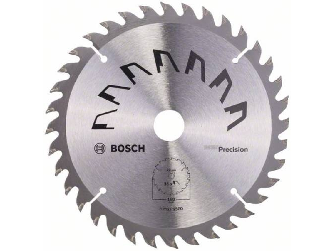 Disco de Sierra Circular BOSCH Precisión D= 160 mm - Orifício= 20 mm - De= 36
