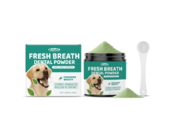 Polvo de higiene dental para perros