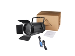 Foco de escenario, LEDs COB RGBW, zoom ajustable, 1 unidad, enchufe europeo OEM