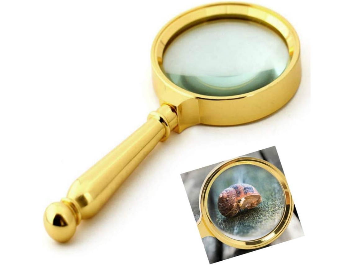 KOFIHETY Lupa de lectura, lupa con lente irrompible y mango ergonómico antideslizante, portátil para pasatiempos, inspección y observación.