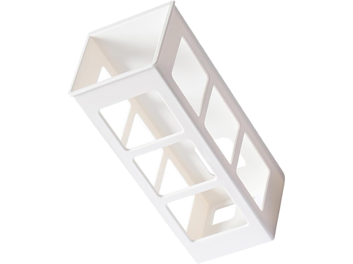 Organizador Herramientas Peluquería Montado Pared Blanco Taladro Soporte Cepillo Compacto Secador Plancha
