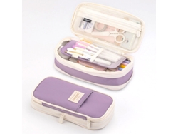 (603 Morado) Lindo Y Espacioso Estuche Para Lápices Con Soporte, Adecuado Para Niñas.