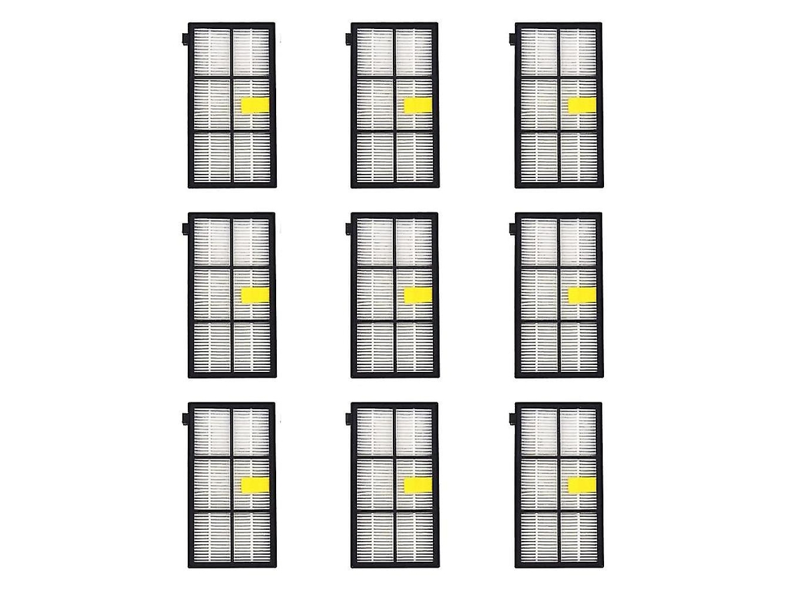 Filtros de 9 piezas para Irobot Roomba series 800 y 900 (801, 805, 850, 860 y 870)