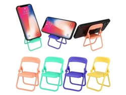Bonito Mini Soporte Para Teléfono Móvil Con Forma De Silla, Ajustable, Plegable, 4 Piezas