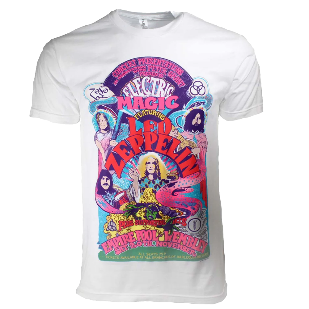 Led Zeppelin Electric Magic T-shirt Unisex Rockinstone Size:m