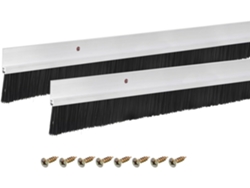 Mm Juego Cepillos Puertas, 2 Piezas, Burlete Base Aleación Aluminio Cepillo Pp 30 Mm, Protección
