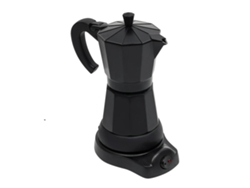 Cafetera espresso eléctrica, capacidad para 6 tazas, compatible con inducción, color negro OEM