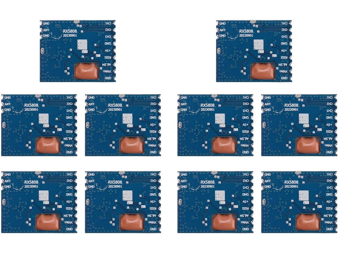 10 Módulos Receptores De Audio Y Video Mini Fpv 5.8g Sin Rx5808 Para Sistema