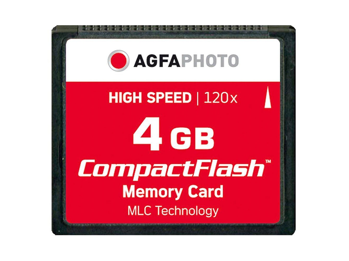 Tarjeta de memoria AGFAPHOTO Compact Flash 4Gb de alta velocidad 120X Mlc