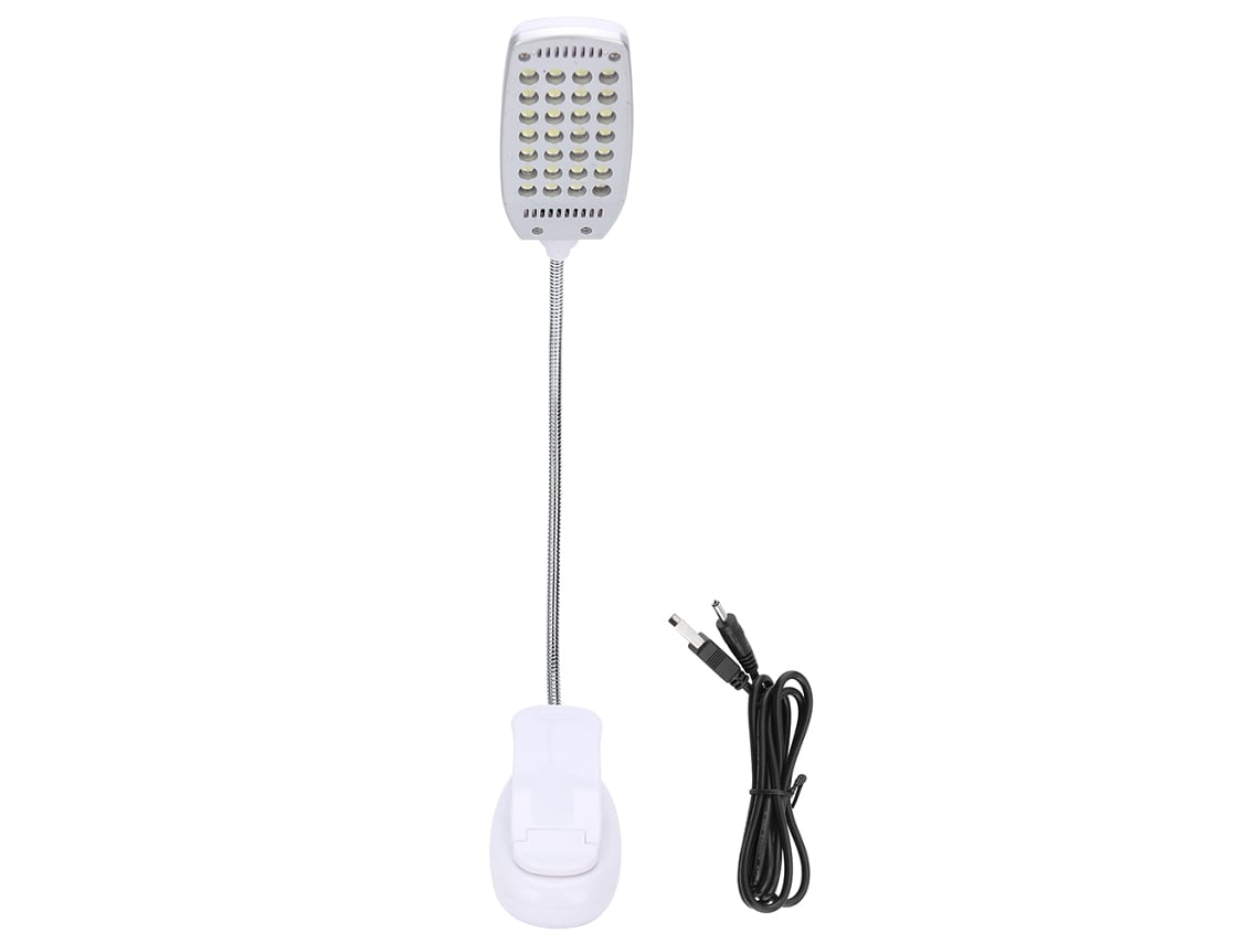 2026-lámpara De Mesa Clip Para Lectura Con 28 Led, Luz Alta Brillo, Rotación 360 Grados, Protección Para Los Ojos