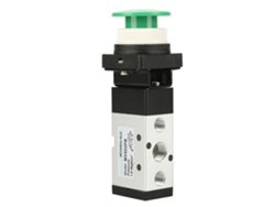 Válvula Pneumática Manual De Controle Manual 5-portas 2-vias Com Botão Redondo De Ajuste