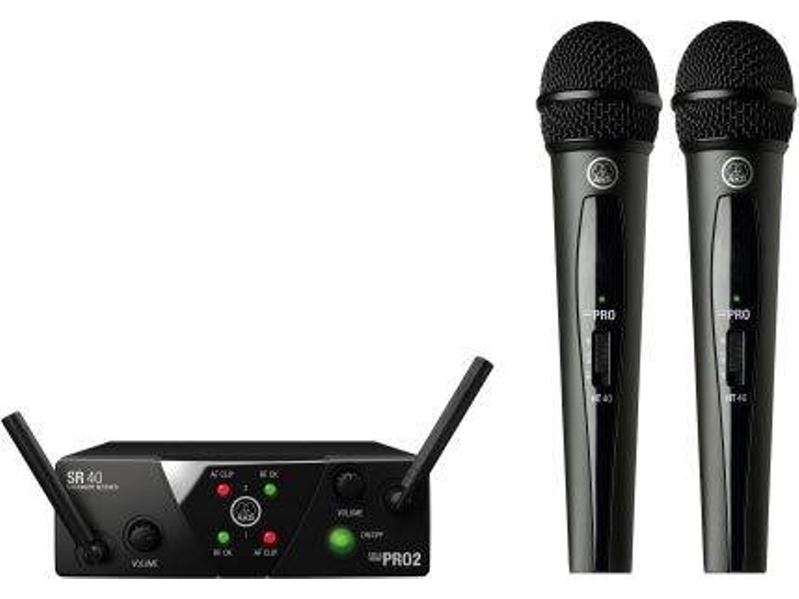 Micrófono AKG Sistema Mano Duplo Wms40 Mini