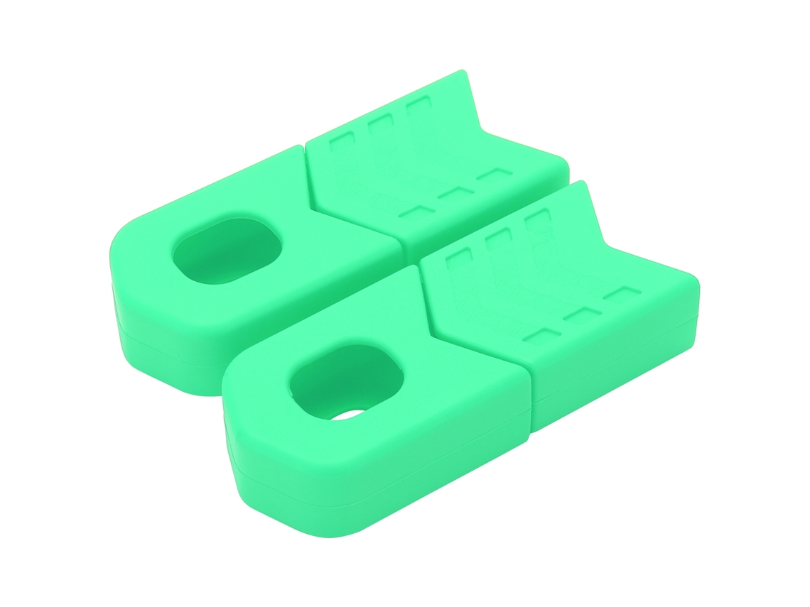 4 Fundas Protectoras Universales De Silicona Para Bielas De Bicicleta Mtb Dh Fr Am Xc (verde)