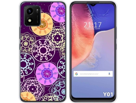 Carcasa Vivo Y01 TUMUNDOSMARTPHONE Dibujos Radial Multicolor