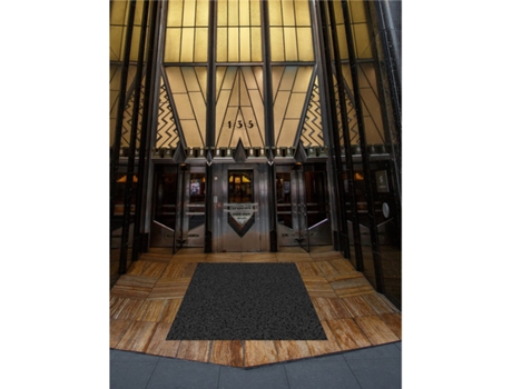 Felpudo de Rizos PVC Vinílico | Gran resistencia e calidad | Perfecto para entradas e recepciones Negro sin base 1,22 x 11 m