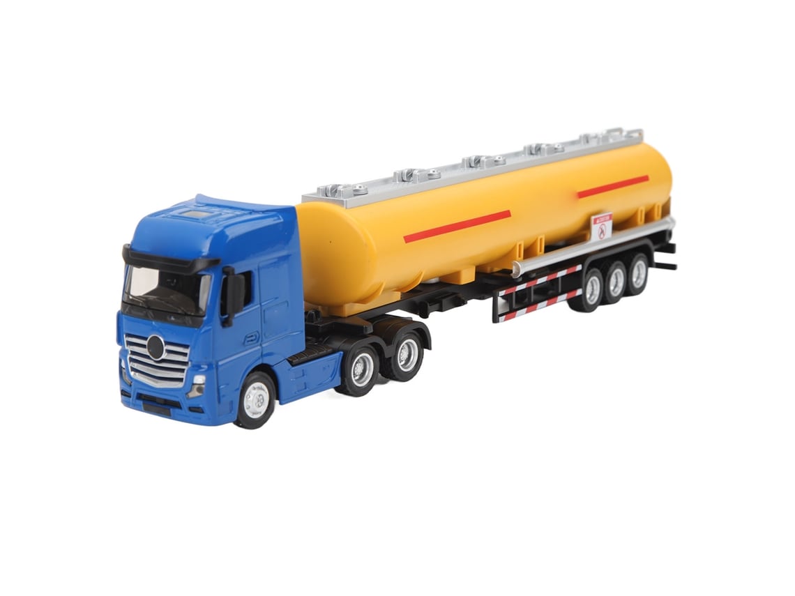 Caminhão Tanque De Óleo 1:50 Brinquedo De Transporte Carro Modelo De Metal Para Meninos Presente Amarelo