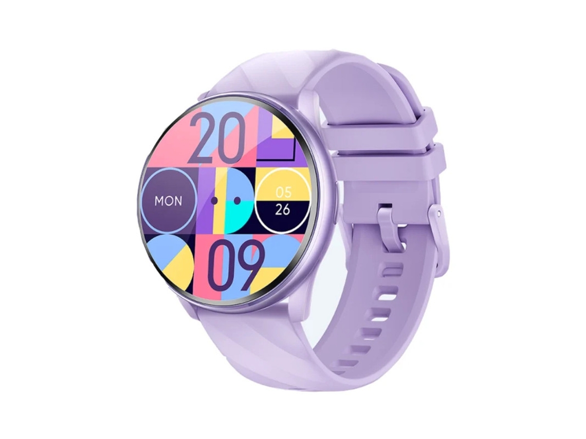 Reloj inteligente IPX8, resistente al agua, ultrafino, para mujer, con funciones de salud y fitness, color morado, Yizhood