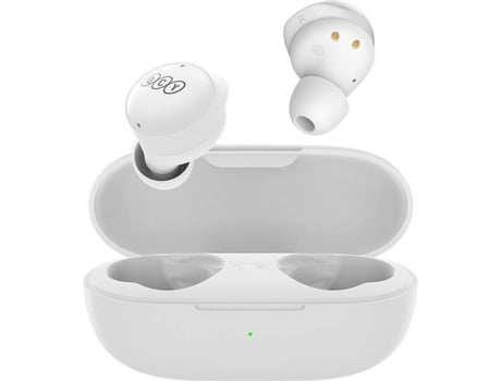 Auriculares Bluetooth True Wireless QCY T17 TWS (In Ear - Micrófono - Blanco)