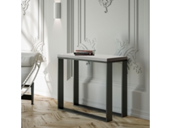 Consolas Elettra Libra Extensible hasta 90 cm ITAMOBY (90 x 45 x 80 cm - Paneles de Melamina - Fresno Blanco)