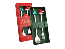 Juego de 2 cubiertos de acero inoxidable (regalo)