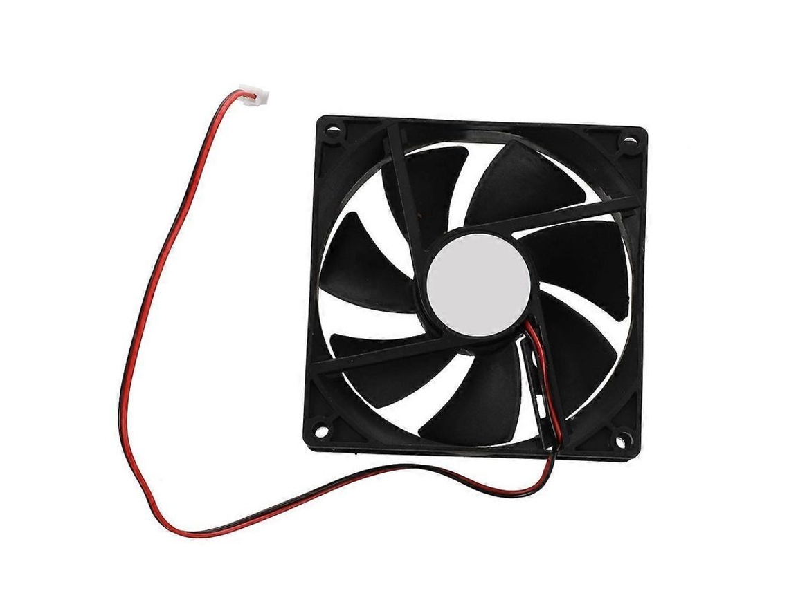 Ventilador De Enfriamiento 90x25mm Dc 12v 2pin Para Gabinete De Ordenador Cpu Cooler Negro Negro
