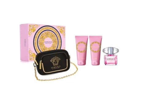 Juego de Perfume Versace Bright Crystal 4 Peças