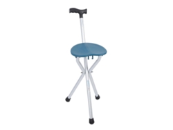 Bastón plegable con asiento, ligero, fabricado en aluminio, modelo bastón-silla.