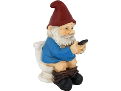 Figura De Gnomo De Jardín, Gnomo Travieso En El Baño, Estatua De Resina Para Decoración De Jardín Y Hogar.
