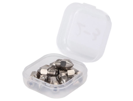 HURRISE 10 Piezas Kit de Boquillas para Impresora 3D Mk8 Boquillas para Impresora 3D de Acero Inoxidable Boquilla para Impresora informática Mk8 0 ...