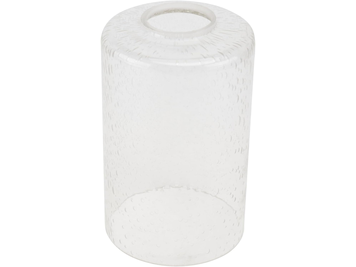 Cristal Decorativo Transparente Para Lámpara O Chimenea Con Diseño Elegante.
