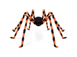 Decoración Gigante De Araña Para Halloween: Araña Falsa Peluda De 127 Cm (50 Pulgadas) Para Uso En Exteriores.