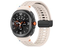 Correa de silicona negra con hebilla magnética para Samsung Galaxy Watch 8 / 8 Classic SFWINL