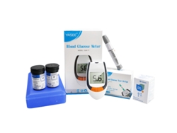 Medidor De Glucosa Glm-77, Kit Completo Con Tiras Y Lancetas, Monitor De Diabetes Rápido Y Preciso
