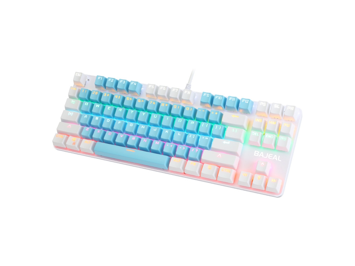 Teclado Gaming TRUMSEN K100 RGB (Mecânico - Português - Azul )