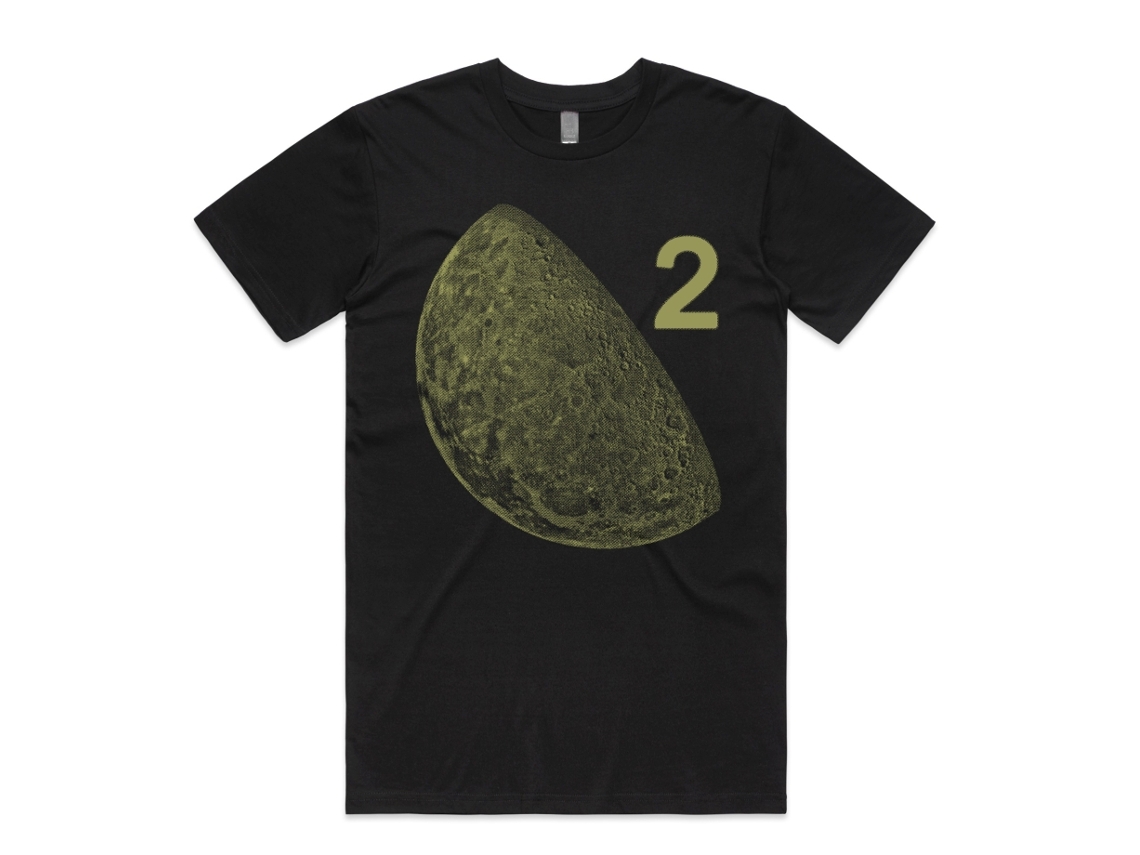 Moon Duo Moon 2 Metallic Gold T-shirt Rockinstone Unisex Adults Best Sellers Size:m