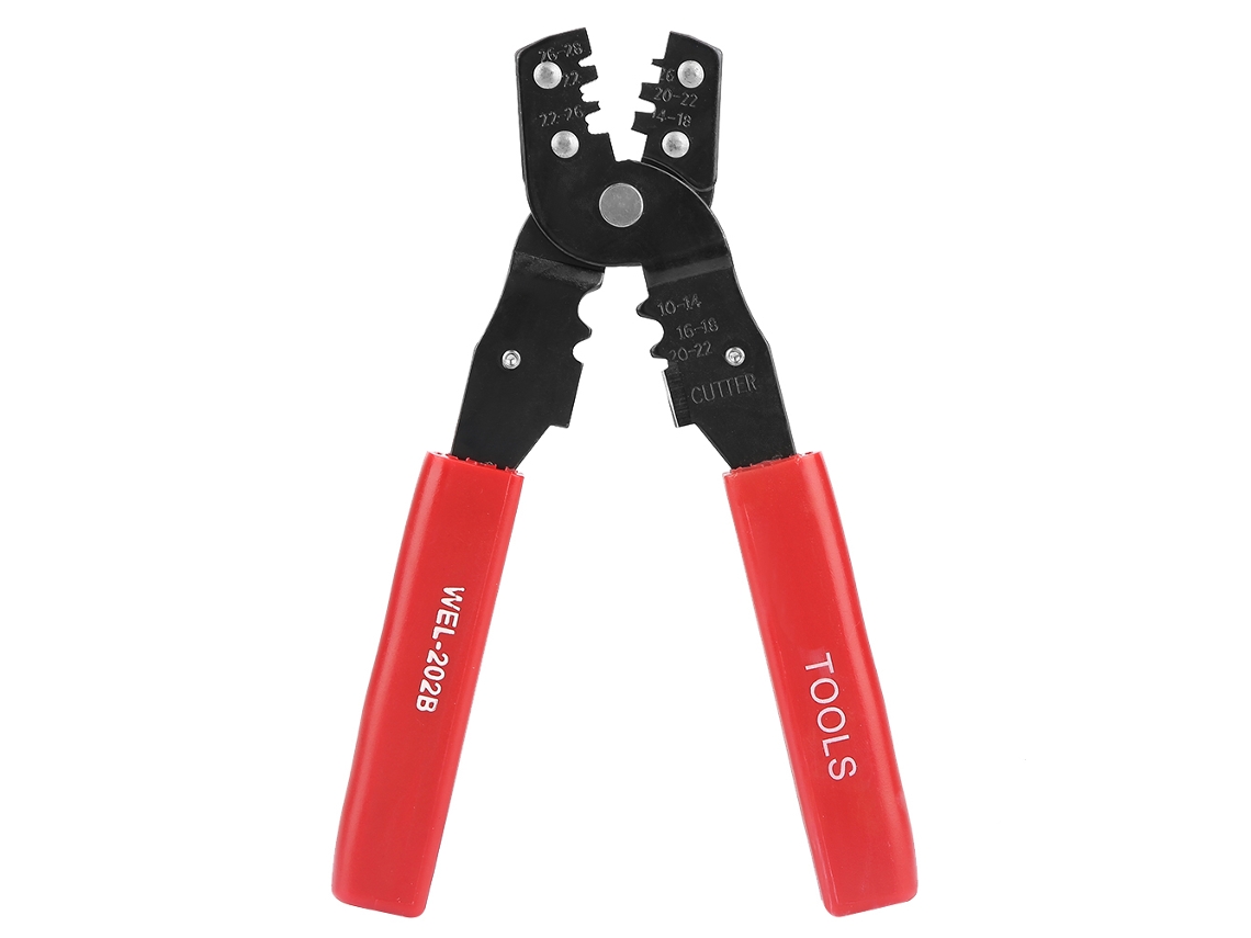 Herramienta De Crimpado Y Pelado De Cables De Acero Inoxidable Para Cables De 20-28 Awg Con Mango Ergonómico